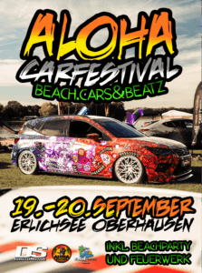 Aloha Carfestival in Oberhausen: Custom Auto am Erlichsee. Beach, Autos & Beats!